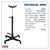 Sealey 300TRQ Transmission Jack Premier 0.3tonne Vertical Super Rocket Lift