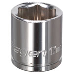 Siegen S0584 Walldrive Socket 17mm 3/8"sq Drive