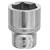 Siegen S0584 Walldrive Socket 17mm 3/8sq Drive