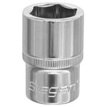 Siegen S0656 WallDrive Socket 18mm 1/2"Sq Drive