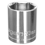 Siegen S0660 WallDrive Socket 23mm 1/2"Sq Drive