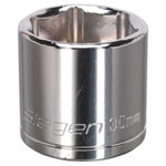 Siegen S0664 Walldrive Socket 30mm 1/2"sq Drive