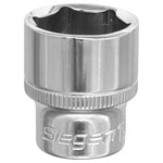 Siegen S0586 WallDrive Socket 19mm 3/8"Sq Drive