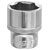 Siegen S0586 WallDrive Socket 19mm 3/8Sq Drive