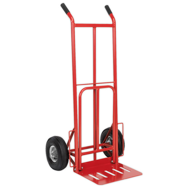 Sealey CST990 Sack Truck with Pneumatic Tyres &amp; Folding 250kg Capacity