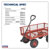 Sealey CST997 Platform Truck with Sides Pneumatic Tyres 200kg Capacity