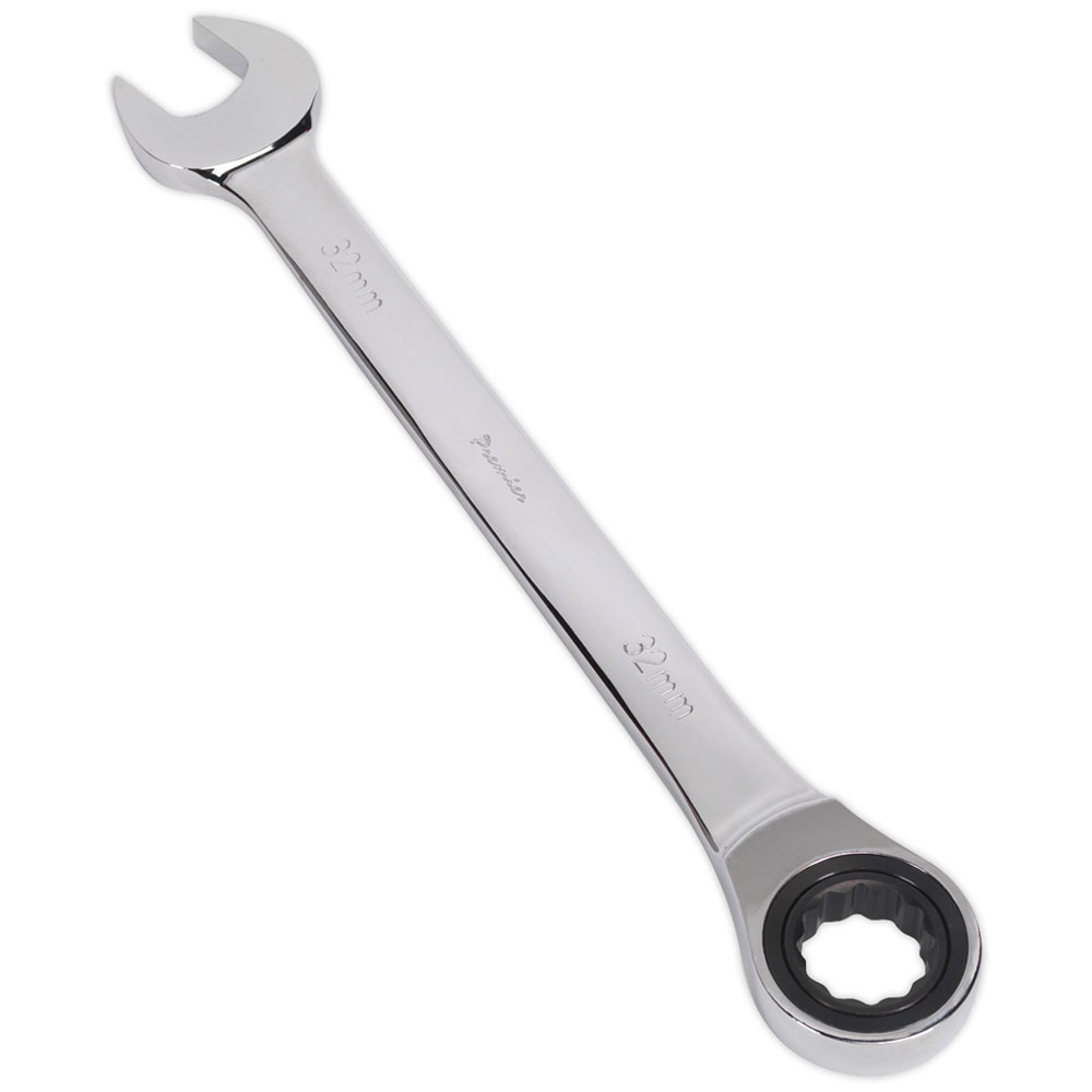 Sealey RCW32 Ratchet Combination Spanner 32mm | Rapid Online