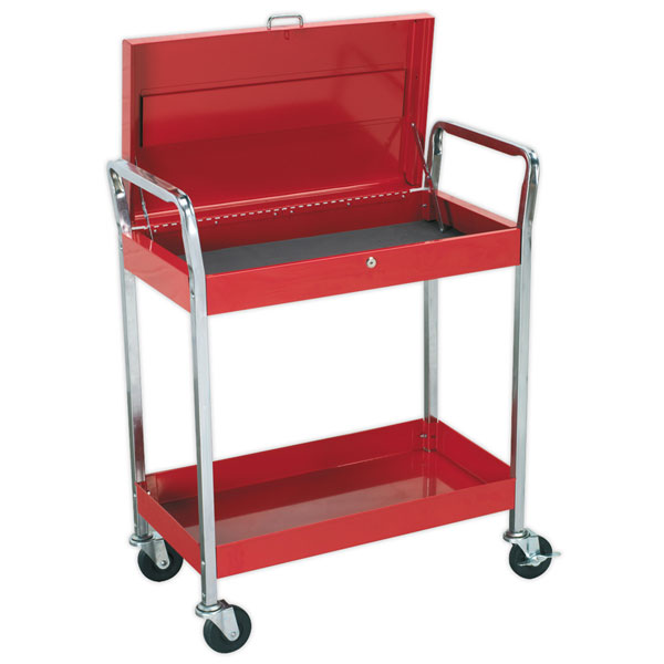 Sealey CX104 Trolley 2-Level Heavy-Duty with Lockable Top