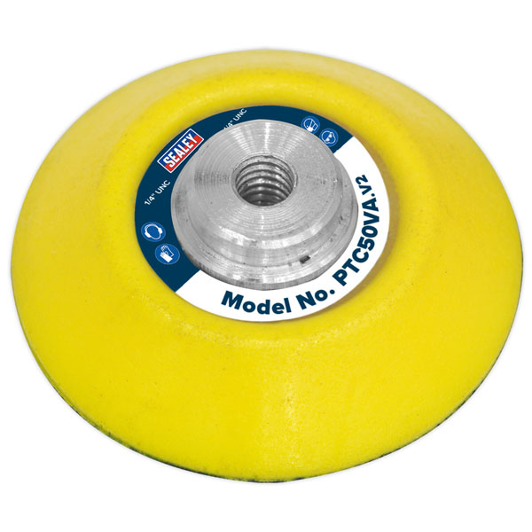Sealey Hook-and-Loop Backing Pad 50MM 1/4" UNC