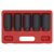 Sealey SX050 Impact Hub Nut Socket Set 5pc 1/2Sq Drive
