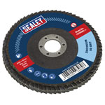 Sealey FD10080 Flap Disc Zirconium Ø100mm Ø16mm Bore 80Grit