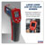 Sealey VS904 Infrared Laser Digital Thermometer 12:1