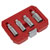 Sealey AK6556 Spark Plug Socket Set 4pc 3/8Sq Drive