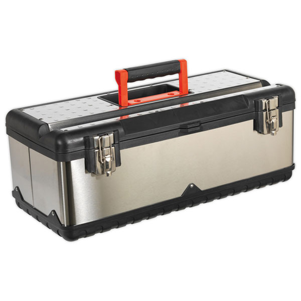 Sealey AP580S Stainless Steel Toolbox 580mm with Tote Tray