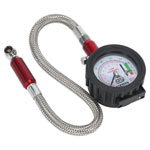 Sealey TSTPDG02 Tyre Pressure Gauge with Tyre Tread Depth Gauge - Flexi Hose