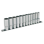 Sealey AK2694 Socket Set 12pc 3/8sq Drive Deep Walldrive Metric