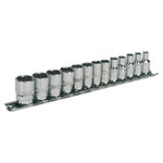 Sealey AK2680 Socket Set 13pc 1/4sq Drive 12pt Walldrive Metric