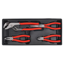 Sealey TBT02 Tool Tray with Pliers Set 4pc