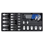 Sealey TBT08 Tool Tray with Trx-star Key, Socket Bit and Socket Set 35pc