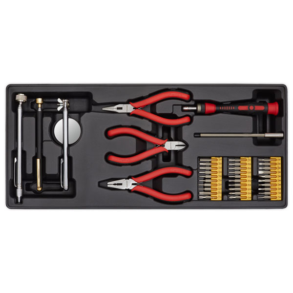 Click to view product details and reviews for Sealey Tbt17 Tool Tray With Precision And Pick Up Tool Set 38pc.