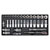Sealey TBT20 Tool Tray with Socket Set 3/8sq Drive 35pc