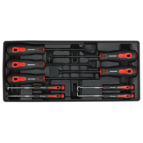Sealey Tool Tray with Scraper & Hook Set 9PC