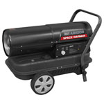 Sealey AB1008 Space Warmer® Paraffin/Kerosene/Diesel Heater 100,000Btu/hr Wheels