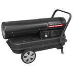 Sealey AB1758 Space Warmer® Paraffin/Kerosene/Diesel Heater 175,000Btu/hr Wheels