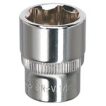 Sealey SP1414 WallDrive® Socket 14mm 1/4Sq Drive Fully Polished
