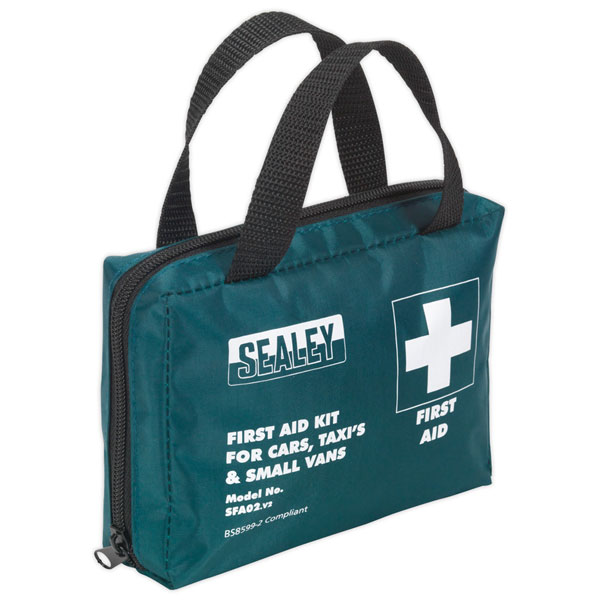 Sealey First Aid Kit Medium For Cars, Taxis & Small Vans - BS 8599-2 Compliant