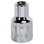 Sealey SP1208 Walldrive® Socket 8mm 1/2"sq Drive Fully Polished