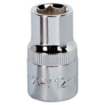 Sealey SP1212 Walldrive® Socket 12mm 1/2"sq Drive Fully Polished