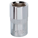 Sealey SP1215 Walldrive® Socket 15mm 1/2"sq Drive Fully Polished