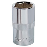 Sealey SP1216 Walldrive® Socket 16mm 1/2sq Drive Fully Polished