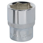 Sealey SP1223 Walldrive® Socket 23mm 1/2"sq Drive Fully Polished