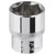 Sealey SP1224 Walldrive® Socket 24mm 1/2sq Drive Fully Polished