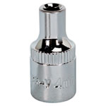 Sealey SP1404 Walldrive® Socket 4mm 1/4"sq Drive Fully Polished