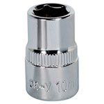 Sealey SP3810 Walldrive® Socket 10mm 3/8"sq Drive Fully Polished