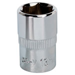 Sealey SP3813 Walldrive® Socket 13mm 3/8"sq Drive Fully Polished