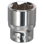 Sealey SP3817 WallDrive® Socket 17mm 3/8"Sq Drive Fully Polished