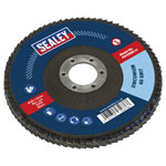 Sealey FD12560 Flap Disc Zirconium Ø125mm Ø22mm Bore 60Grit