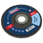 Sealey FD12540 Flap Disc Zirconium Ø125mm Ø22mm Bore 40Grit