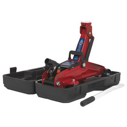 Sealey 1050CXD Trolley Jack 2tonne Short Chassis with Storage Case