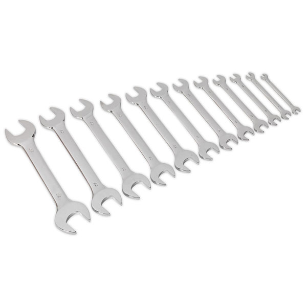 Sealey S0849 Double Open-End Spanner Set 12pc Metric