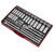 Sealey AK6942 Socket Set 50pc 3/8 & 1/2Sq Drive 6pt WallDrive® - Metric