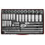 Sealey AK6942 Socket Set 50pc 3/8 & 1/2Sq Drive 6pt WallDrive® - Metric