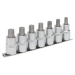 Sealey AK6234 Ribe Socket Bit Set 7pc 1/2sq Drive 55mm