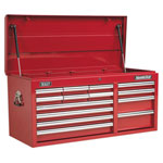 Sealey AP41149 Topchest 14 Drawer with Ball Bearing Runners Heavy-duty - Red