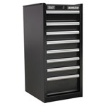 Sealey AP33589B Hang-on Chest 8 Drawer with Ball Bearing Runners - Black