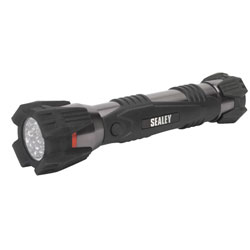 Sealey LED018 Rubber Grip Aluminium 20 LED Torch 2 x D Cells